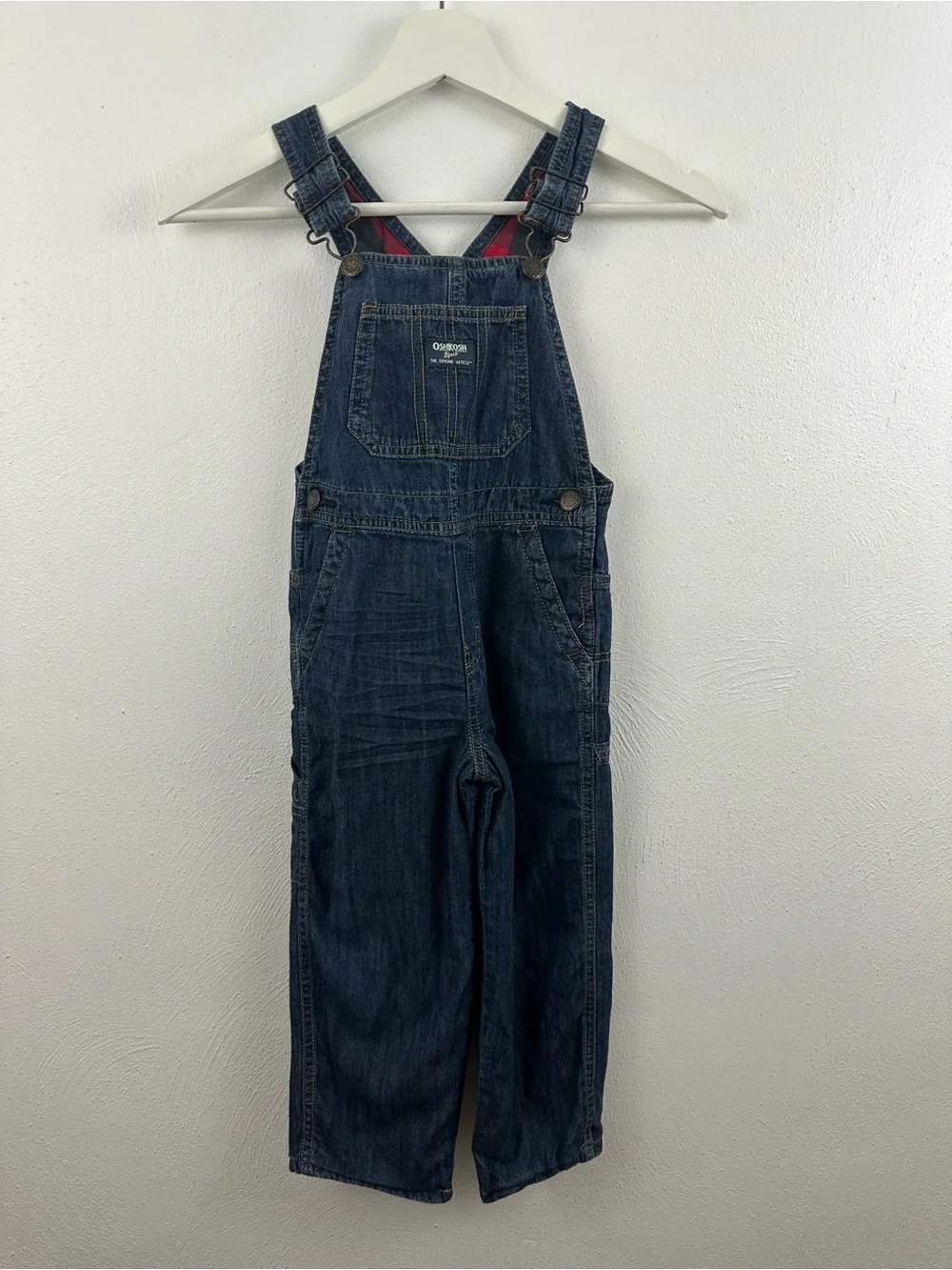 OshKosh B'gosh Indigo Blue Children's Denim Overalls Size 4T